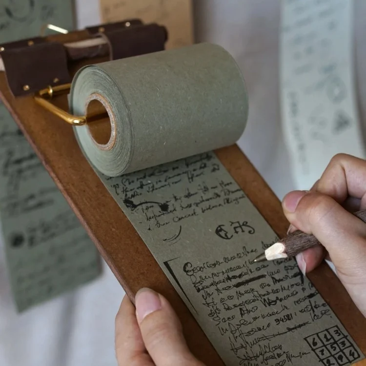 Retro Sticky Note Pad With Tear-off Non-adhesive Roll Notes — image 8