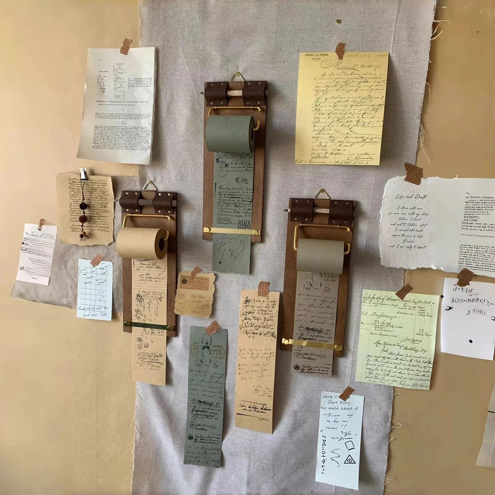 Retro Sticky Note Pad With Tear-off Non-adhesive Roll Notes — image 2