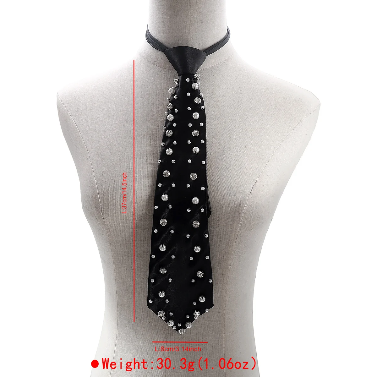 Retro-style Alloy Flower Accessory With A Red And Black Tie — image 3
