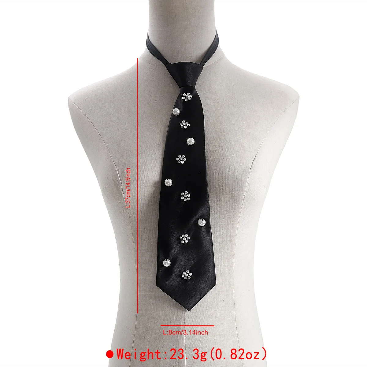 Retro-style Alloy Flower Accessory With A Red And Black Tie — variant image