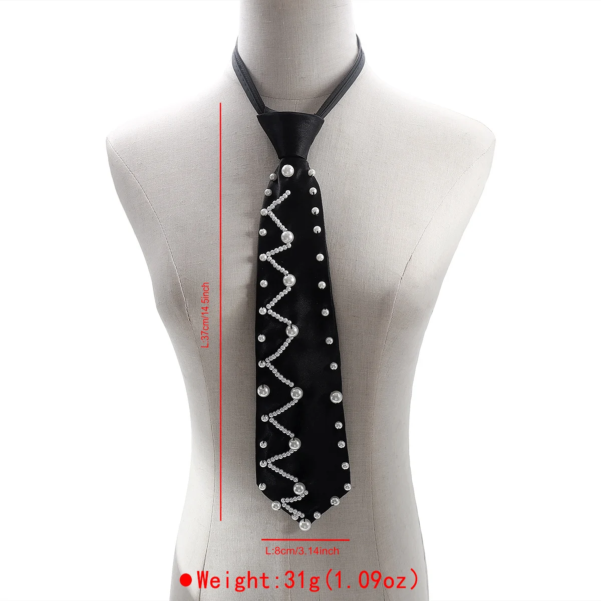Retro-style Alloy Flower Accessory With A Red And Black Tie — variant image
