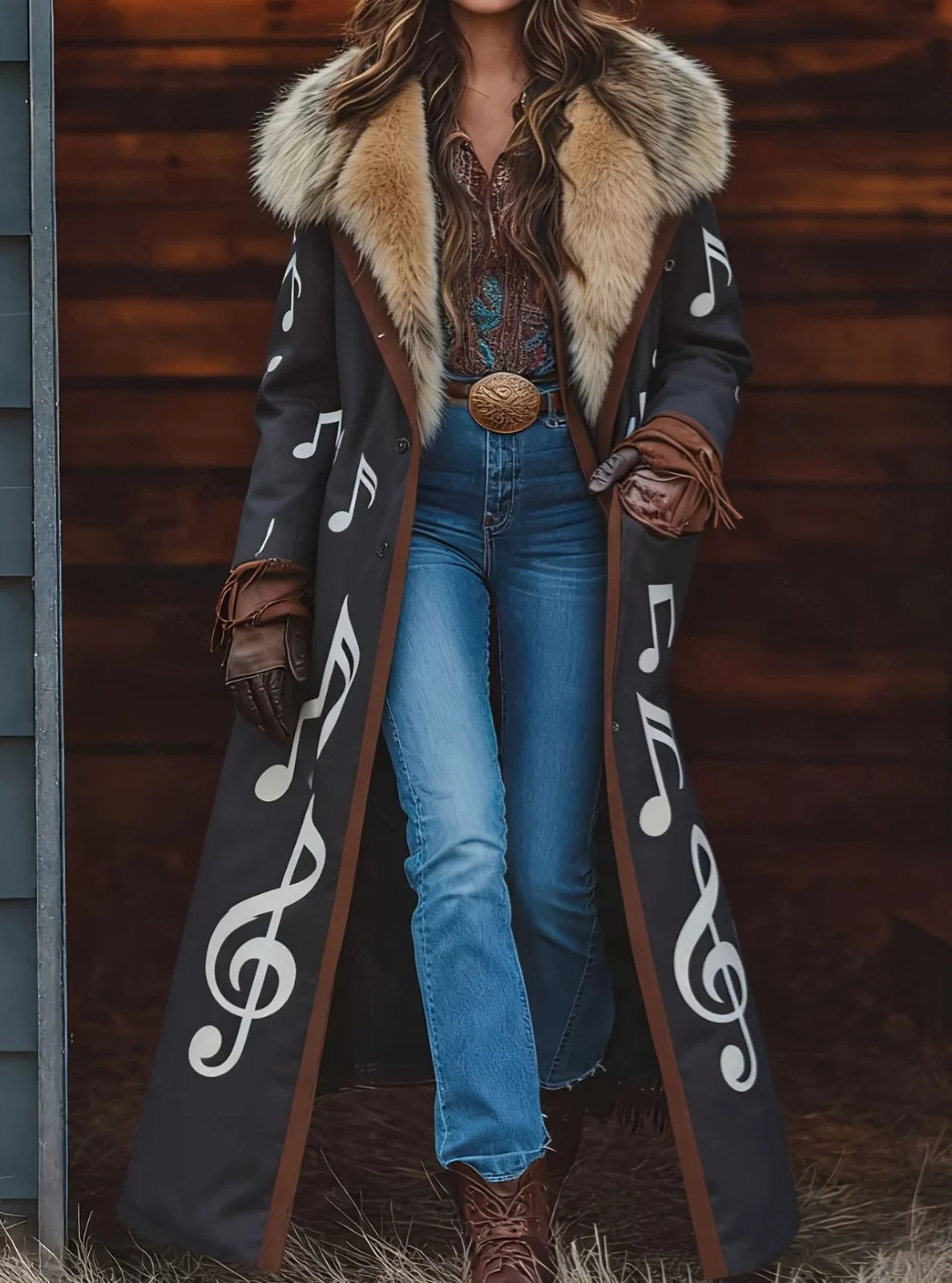 Retro-style Plush Windbreaker Fashionable And Warm For Fall Winter — image 13