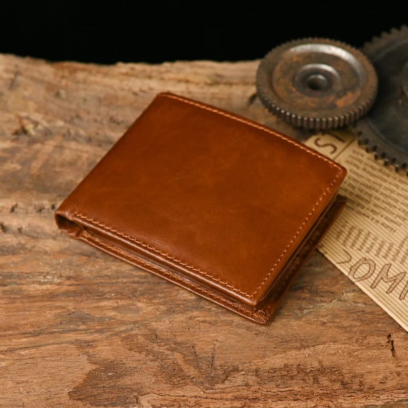 RFID Anti-scan Retro Leather Wallet For Men — image 4