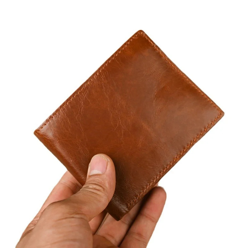 RFID Anti-scan Retro Leather Wallet For Men — image 7