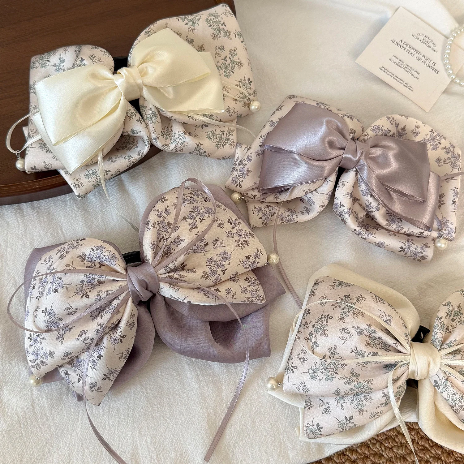 Ribbon Bow Hair Clip Versatile Sweet And Subtly Luxurious For Women — image 6