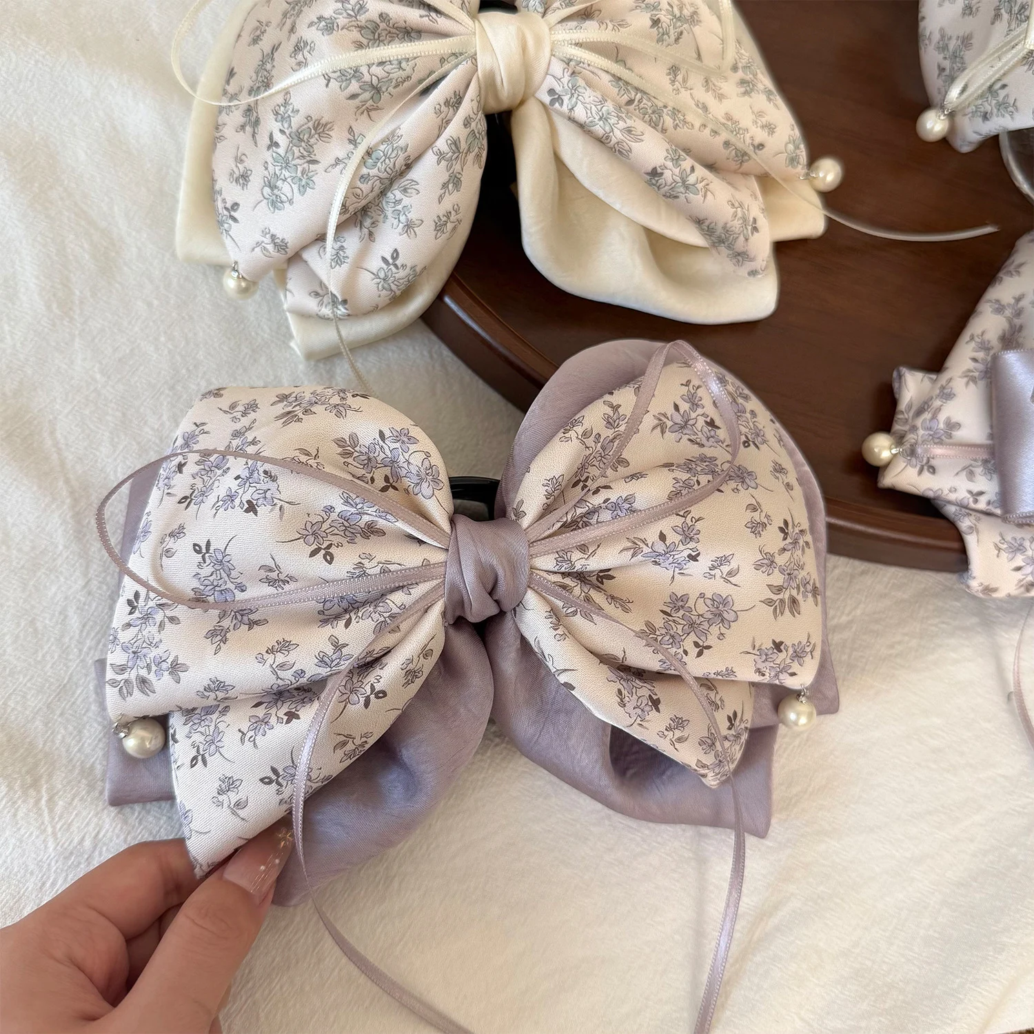 Ribbon Bow Hair Clip Versatile Sweet And Subtly Luxurious For Women — image 7
