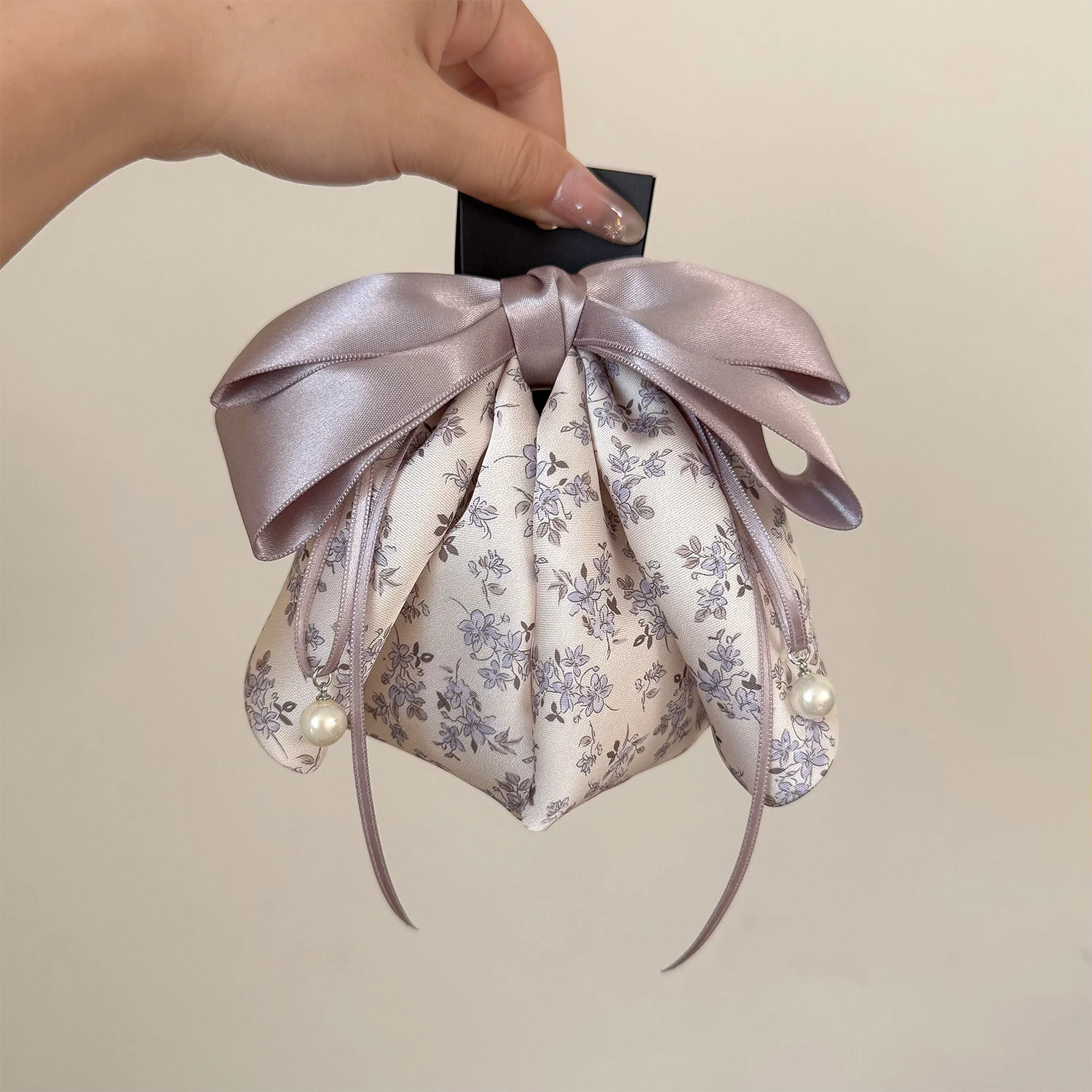 Ribbon Bow Hair Clip Versatile Sweet And Subtly Luxurious For Women — image 4
