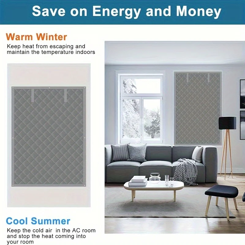 Roll-up Thick Insulated Door Curtain, Block Cold Wind Save Heating Cost, Dual… — image 5