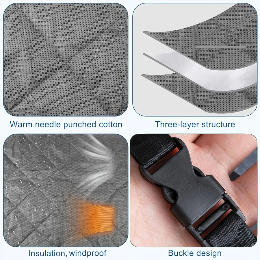 Roll-up Thick Insulated Door Curtain, Block Cold Wind Save Heating Cost, Dual… — image 11