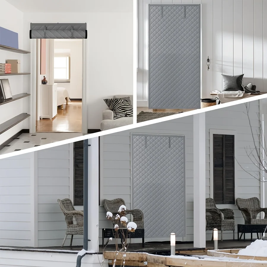 Roll-up Thick Insulated Door Curtain, Block Cold Wind Save Heating Cost, Dual… — image 10