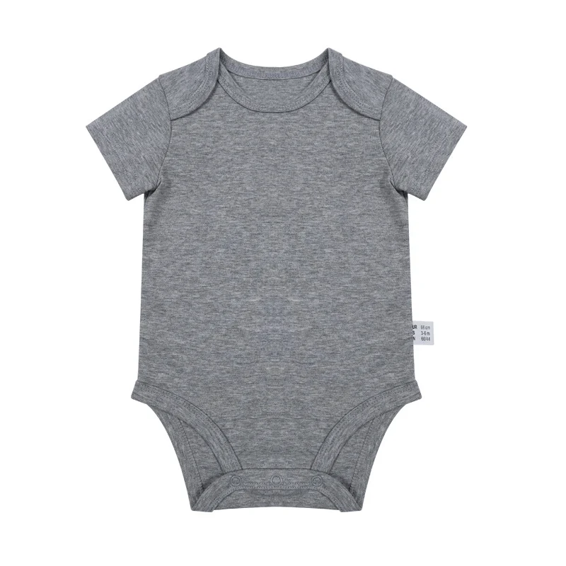 Romper Newborn Clothes 0-1 Years Old Solid Color Jumpsuit Male And Female Baby Onesie — image 8