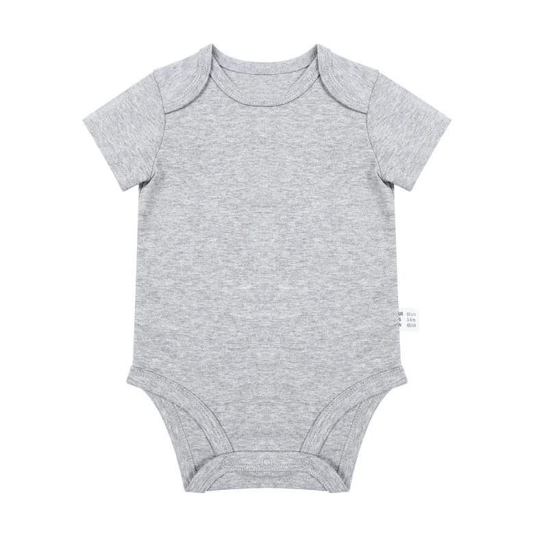 Romper Newborn Clothes 0-1 Years Old Solid Color Jumpsuit Male And Female Baby Onesie — image 11