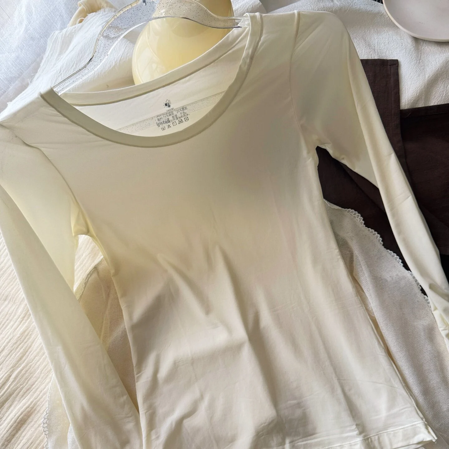 Round-neck Slim-fit Figure-flattering Long Sleeves — image 6