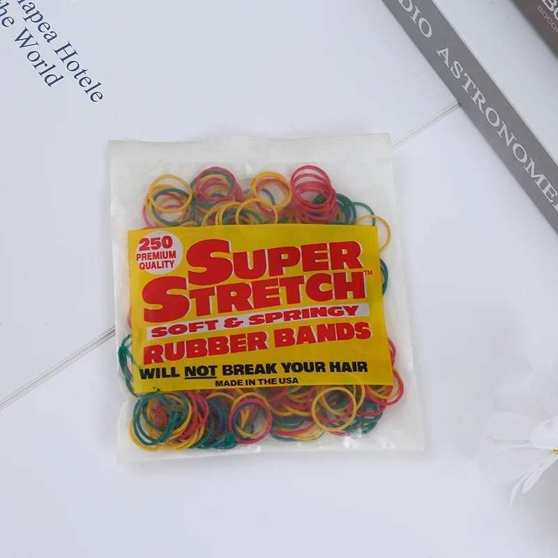 Rubber Bands 15mm 250 Count Colored Elastic Hair Ties For Braids — image 2