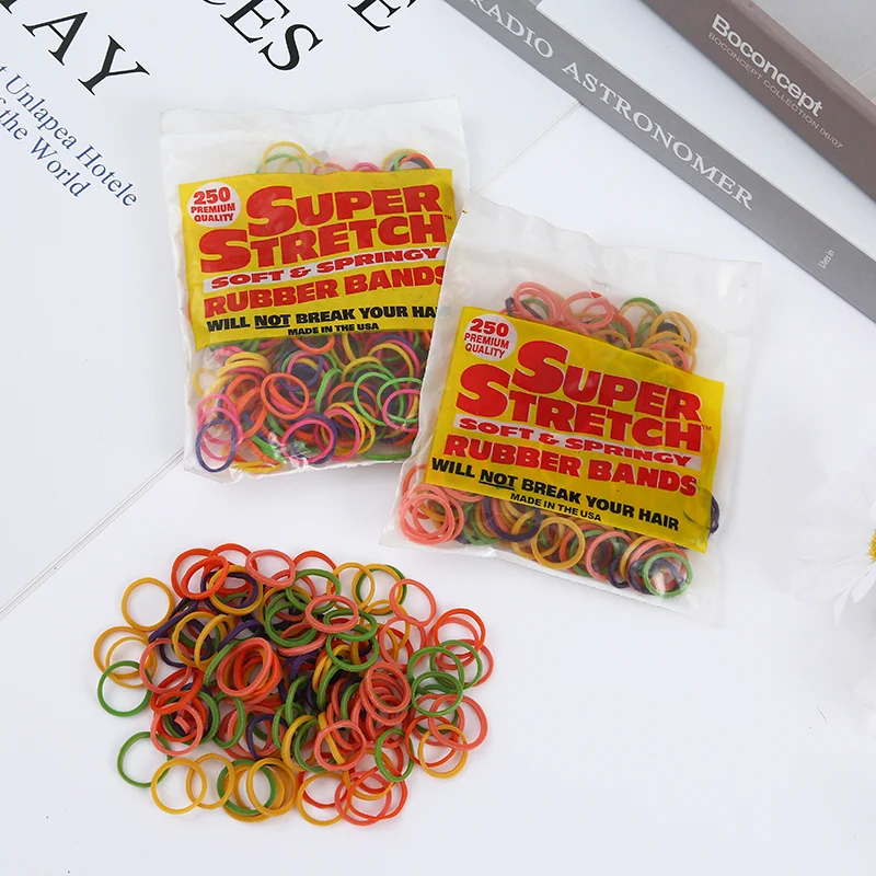 Rubber Bands 15mm 250 Count Colored Elastic Hair Ties For Braids — image 3