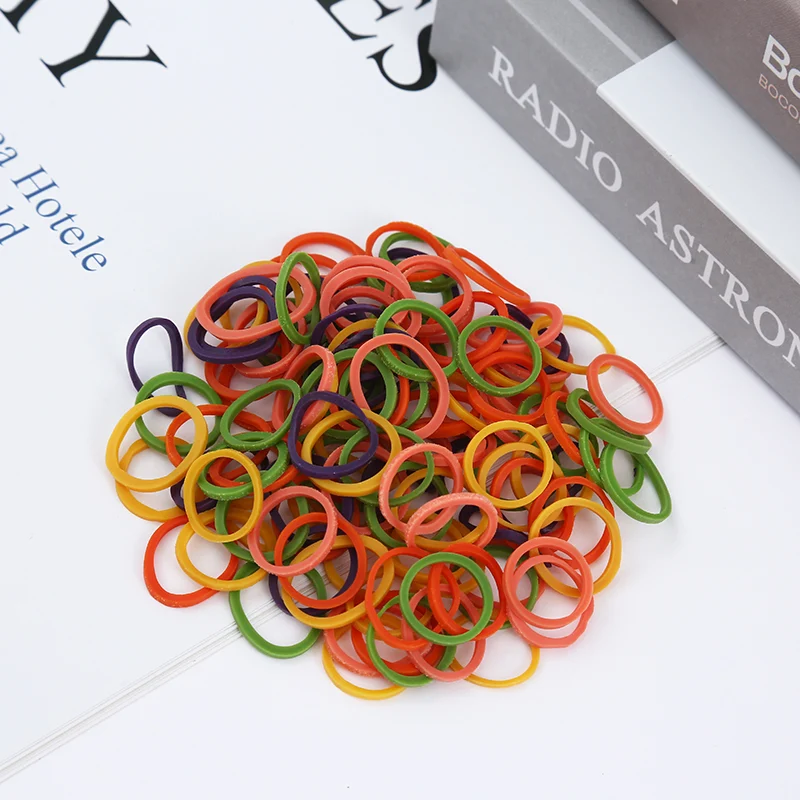 Rubber Bands 15mm 250 Count Colored Elastic Hair Ties For Braids — image 4