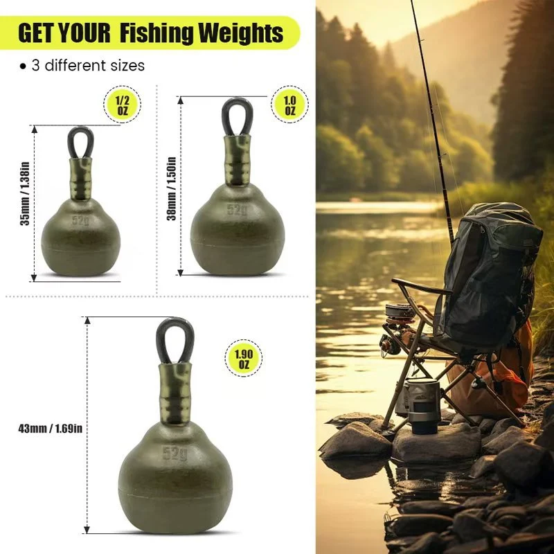 Rubber Coated Water Lead European Carp Fishing — image 3