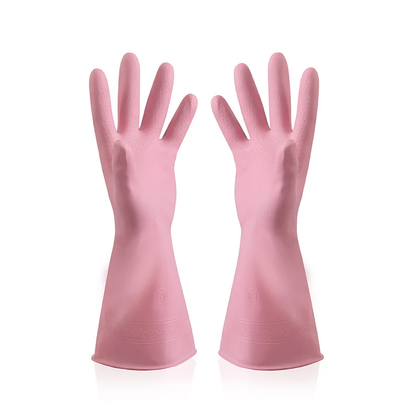 Rubber Waterproof Non-slip And Abrasion-resistant Household Cleaning Gloves — image 2