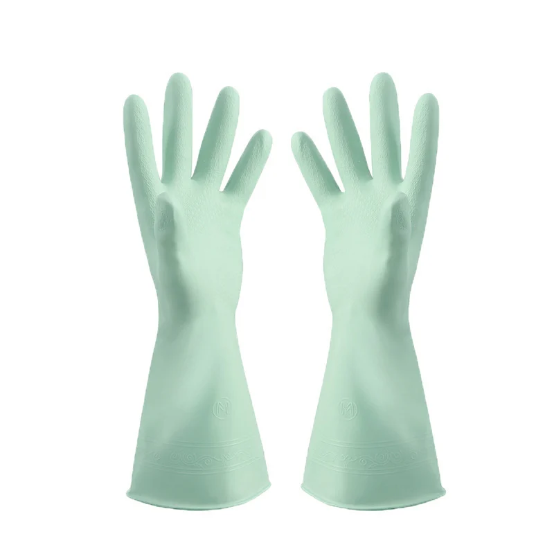 Rubber Waterproof Non-slip And Abrasion-resistant Household Cleaning Gloves — image 5