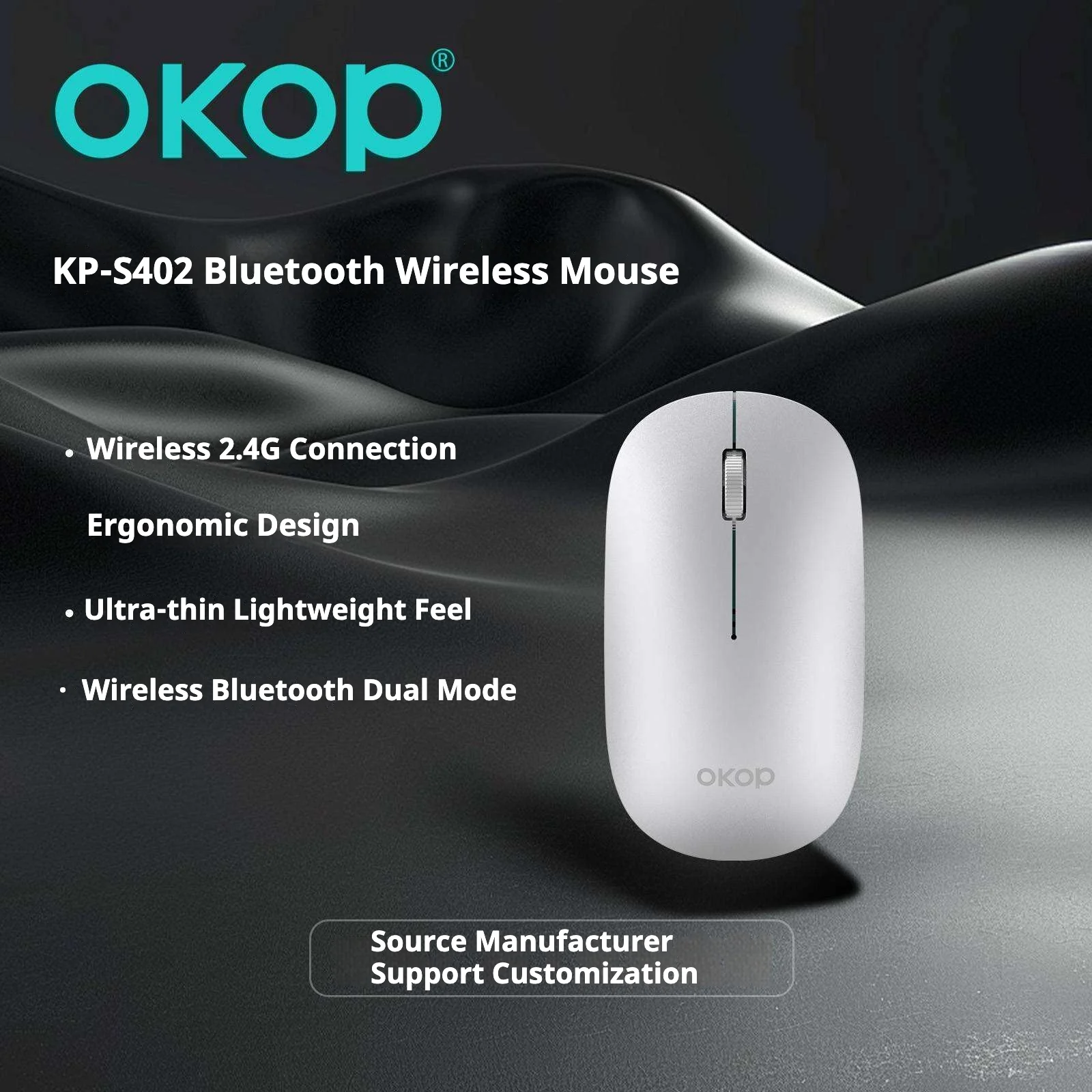 S402 Wireless Bluetooth Mouse Dual Mode Rechargeable Silent Suitable For Office Gaming — image 5