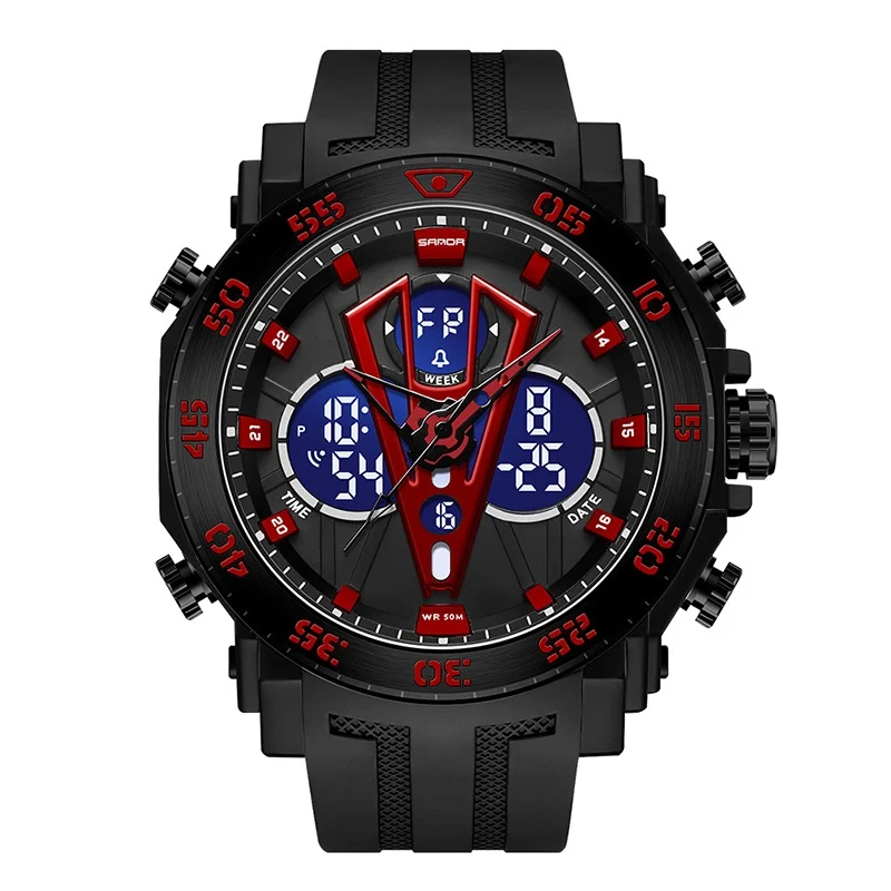 Sanda Youth Dual-display Watch For Men — image 7