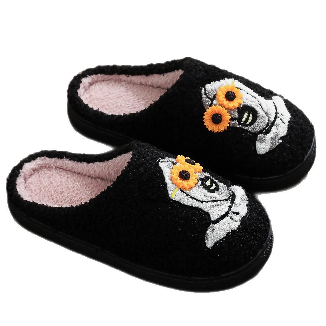 Scary Night Horror Clown Embroidered Cotton Slippers For Men And Women Autumn Winter — image 5