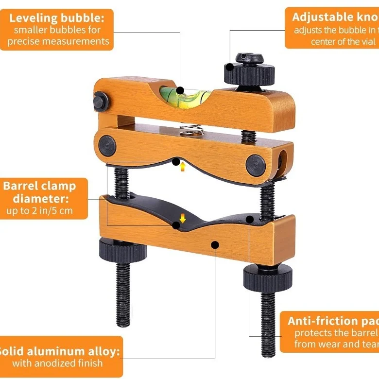 Scope Leveling Tool, Outdoor Tactical Spirit Level Crosshair Calibration Precision… — image 5