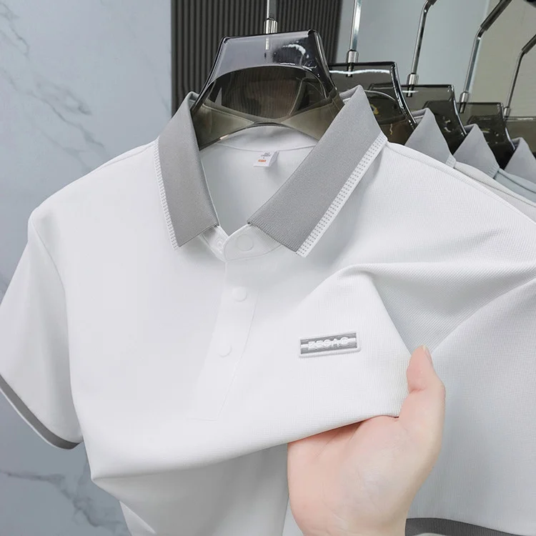Seamless Ice Silk Mens Short-sleeve T-shirt — image 5