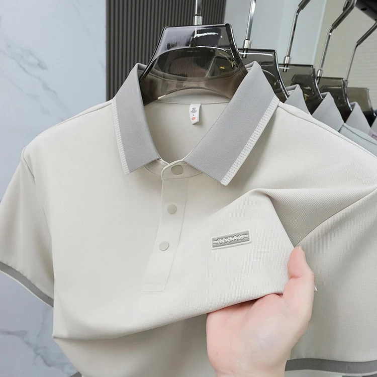 Seamless Ice Silk Mens Short-sleeve T-shirt — image 6