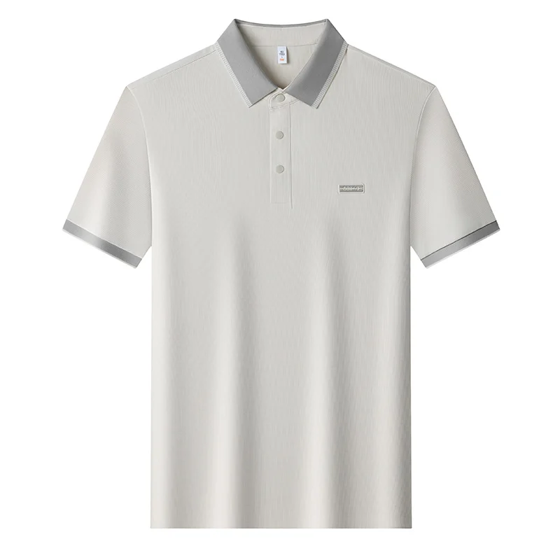 Seamless Ice Silk Mens Short-sleeve T-shirt — image 4