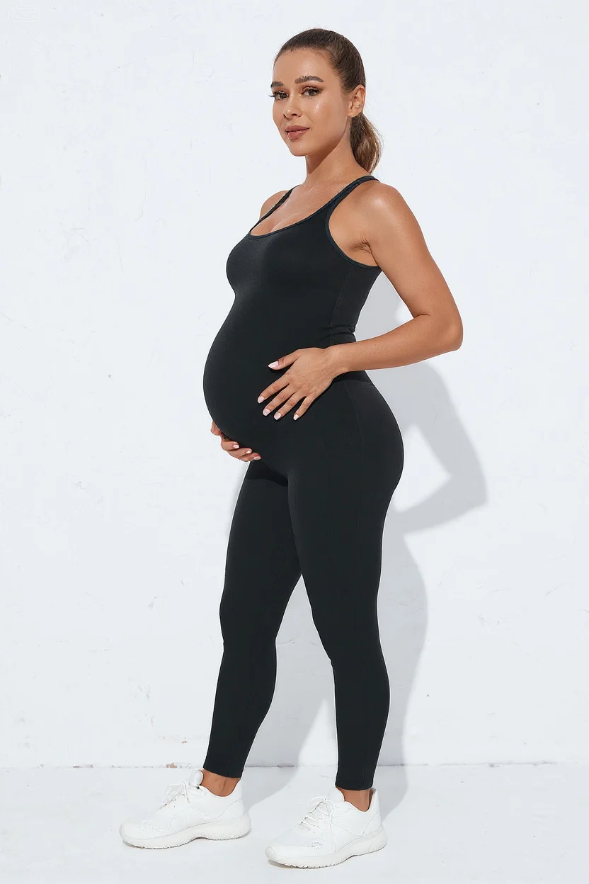 Seamless Knitted Exercise Yoga Clothes Hip Raise Slim Fit Quick-drying Fitness Jumpsuit — image 3