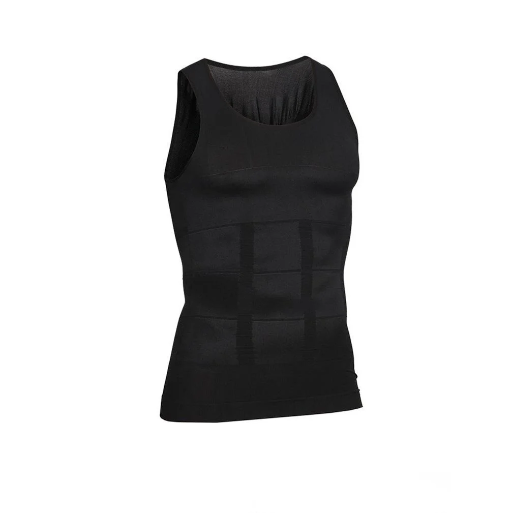Seamless Mens Tummy-control Compression Body-shaping Vest Top — image 4