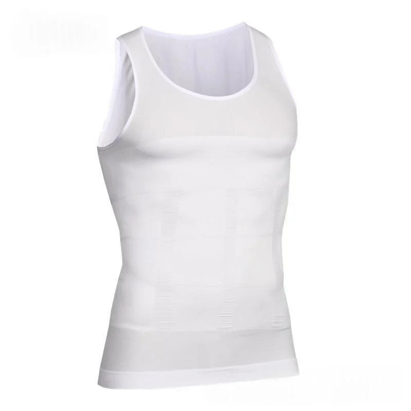 Seamless Mens Tummy-control Compression Body-shaping Vest Top — image 6