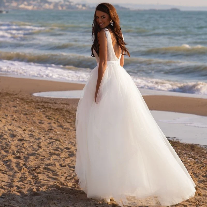 Seaside Outdoor Travel Photoshoot Bride In Wedding Dress — image 4