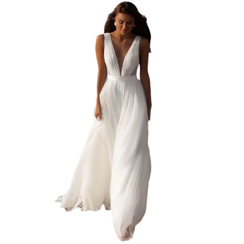 Seaside Outdoor Travel Photoshoot Bride In Wedding Dress — image 5