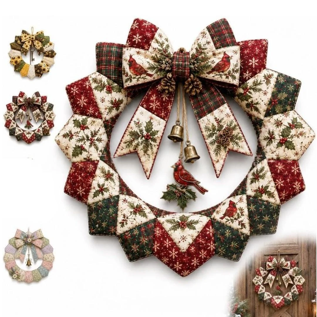 Seasonal Patchwork Wreath Kit DIY — image 3