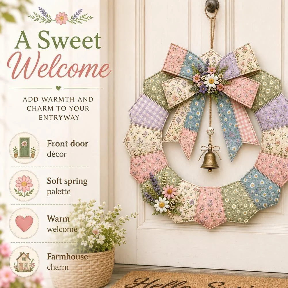Seasonal Patchwork Wreath Kit DIY — image 8
