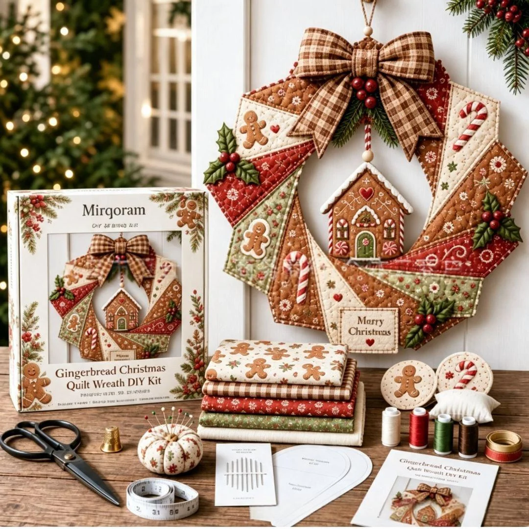 Seasonal Patchwork Wreath Kit DIY — image 11