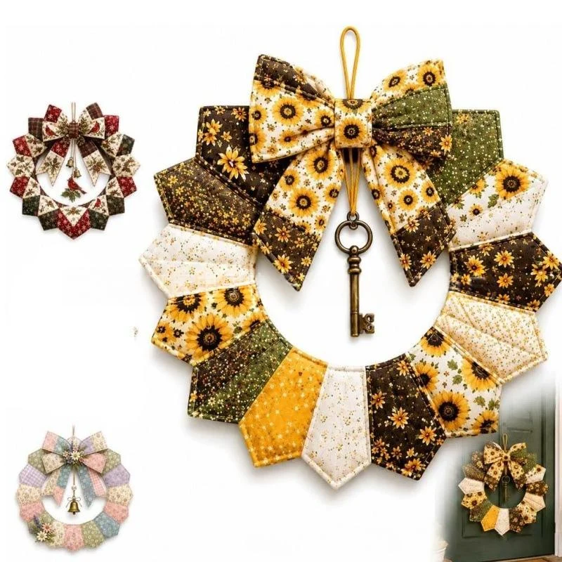 Seasonal Patchwork Wreath Kit DIY — image 9