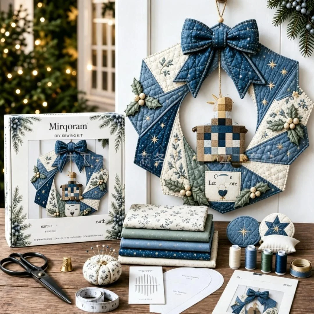 Seasonal Patchwork Wreath Kit DIY — image 4