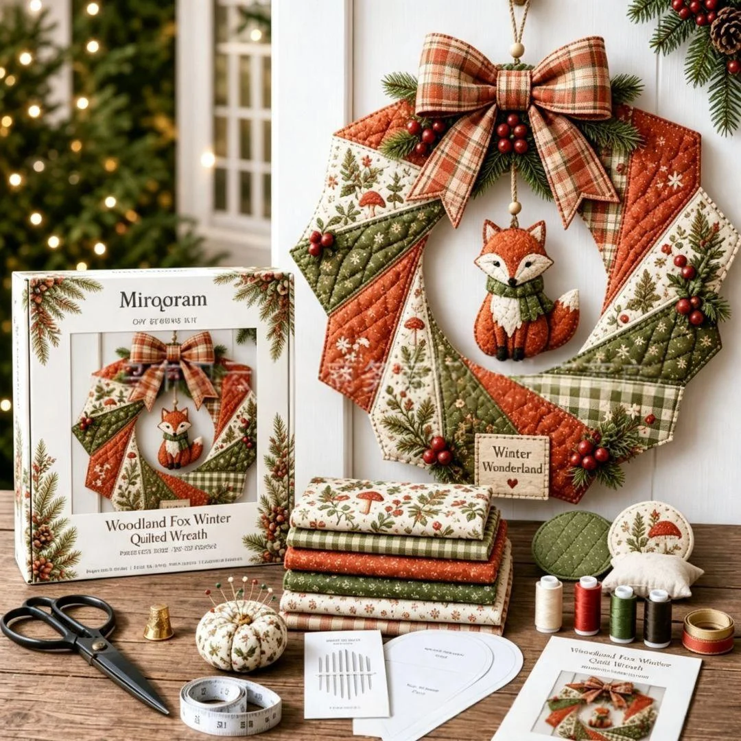 Seasonal Patchwork Wreath Kit DIY — image 2