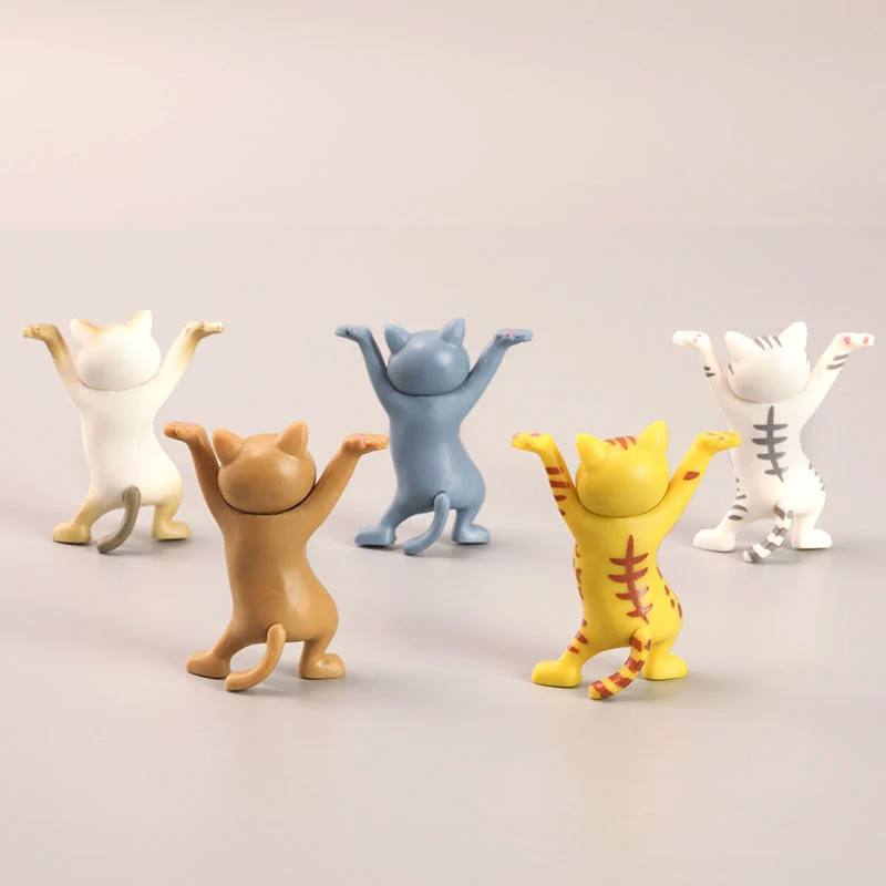 Second-generation 5 Models Of Dancing Cat Figurines, Anime Peripherals, Cartoon Kitten… — image 8