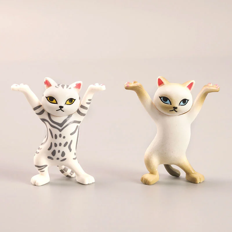 Second-generation 5 Models Of Dancing Cat Figurines, Anime Peripherals, Cartoon Kitten… — image 7
