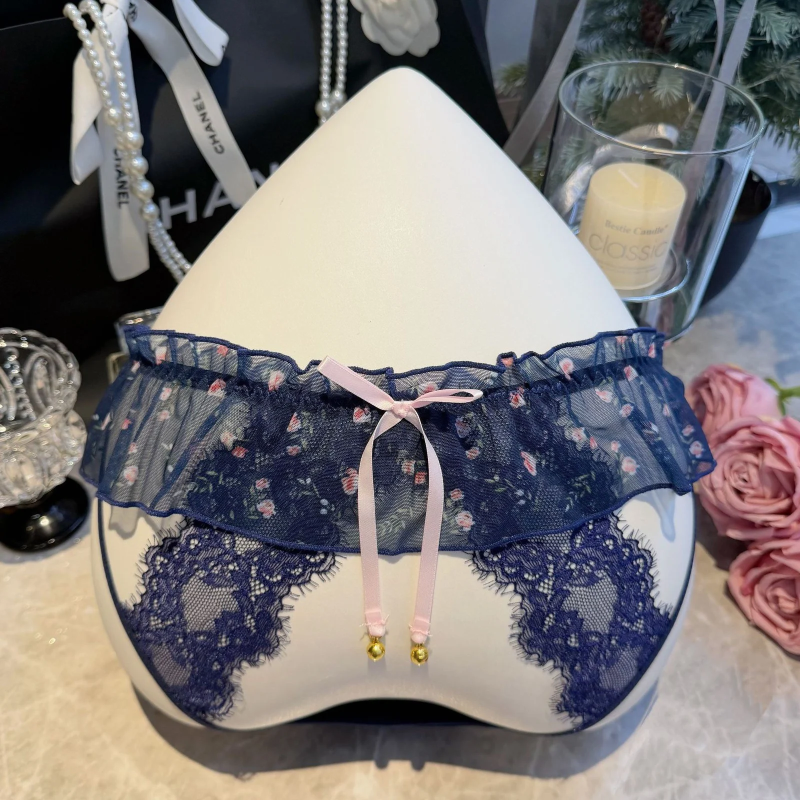 Seductive Pure-youthful Style Skirted Lace Panties For Women — image 2
