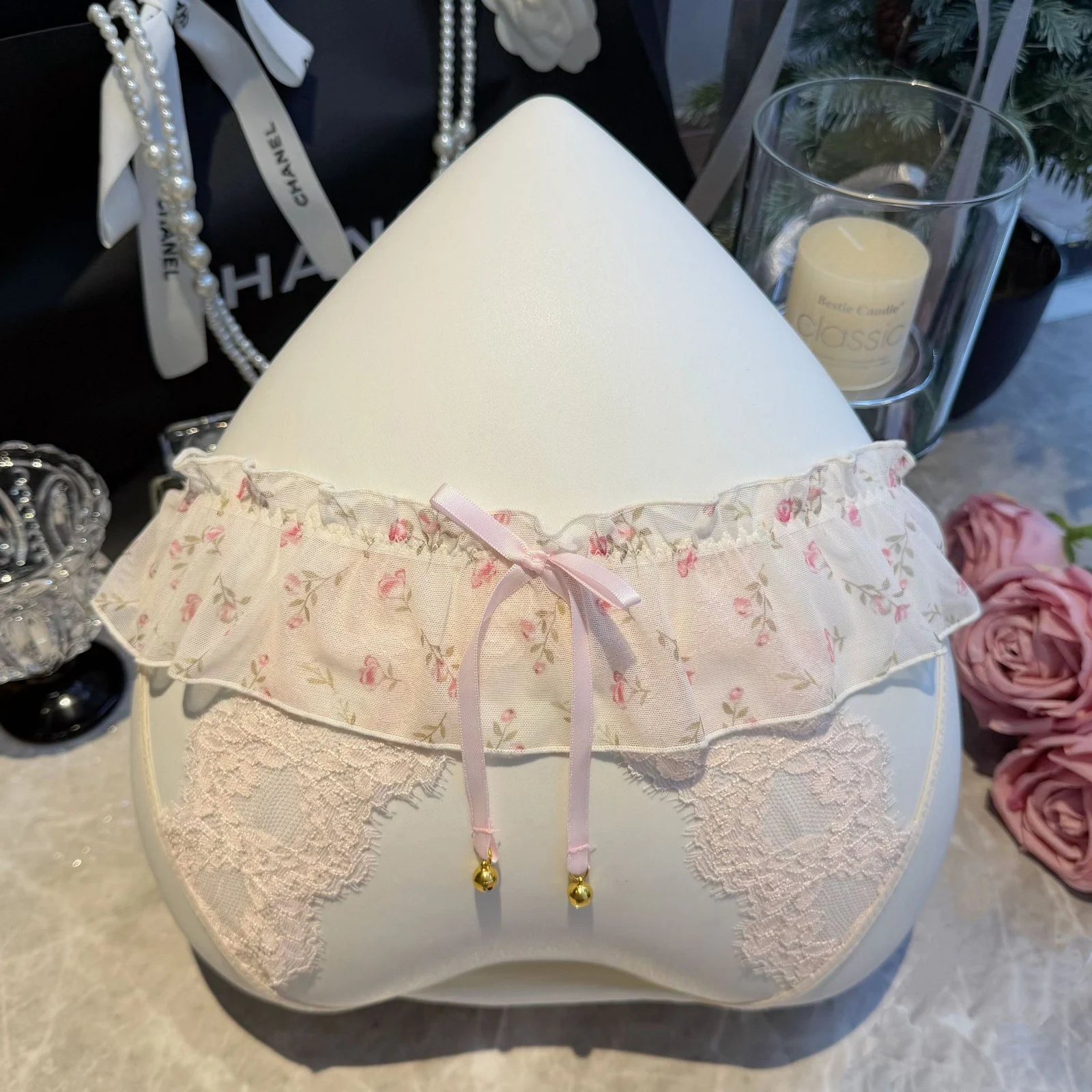 Seductive Pure-youthful Style Skirted Lace Panties For Women — image 3