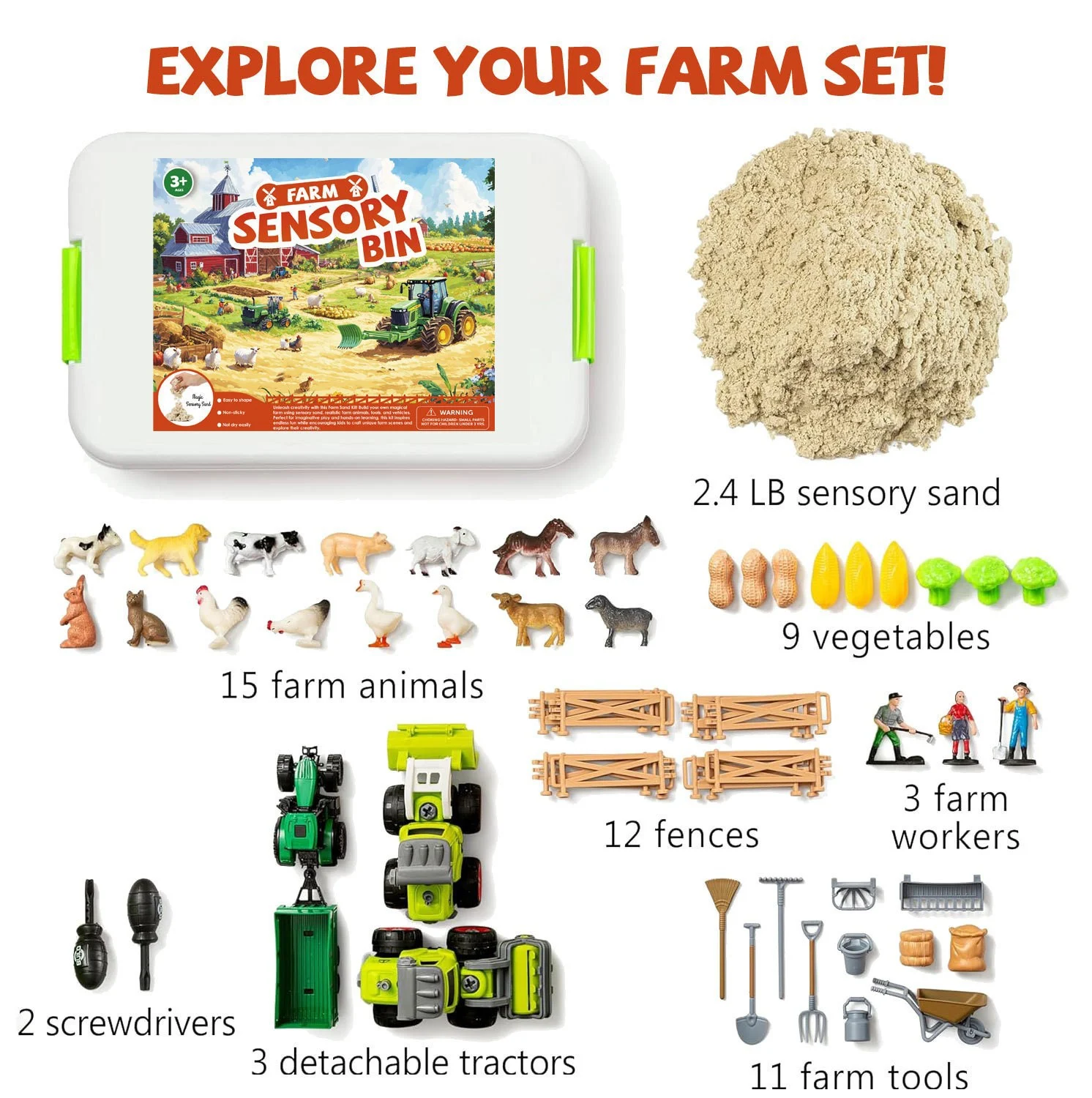Sensory Basin Children's Sand Tray DIY Space Toy — variant image
