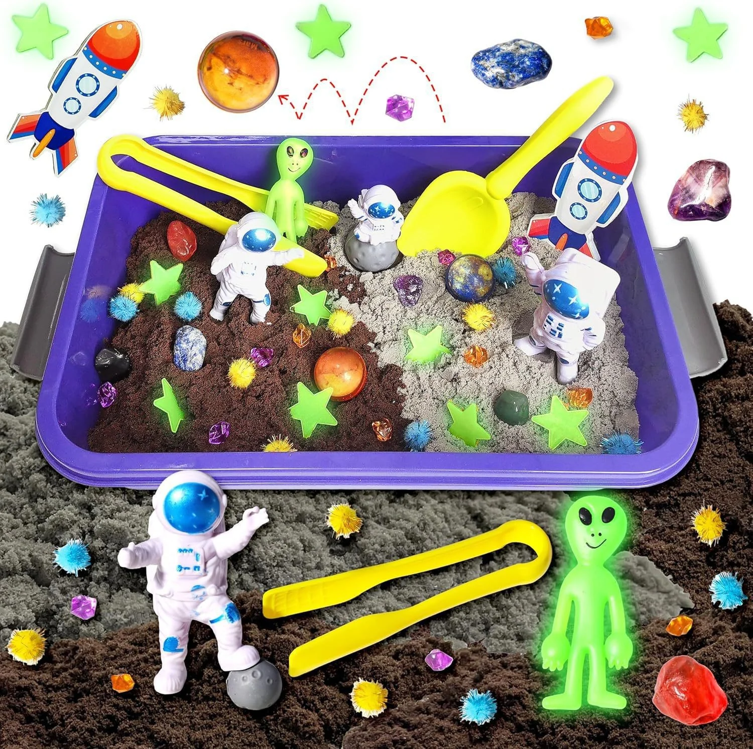 Sensory Basin Children's Sand Tray DIY Space Toy — image 5