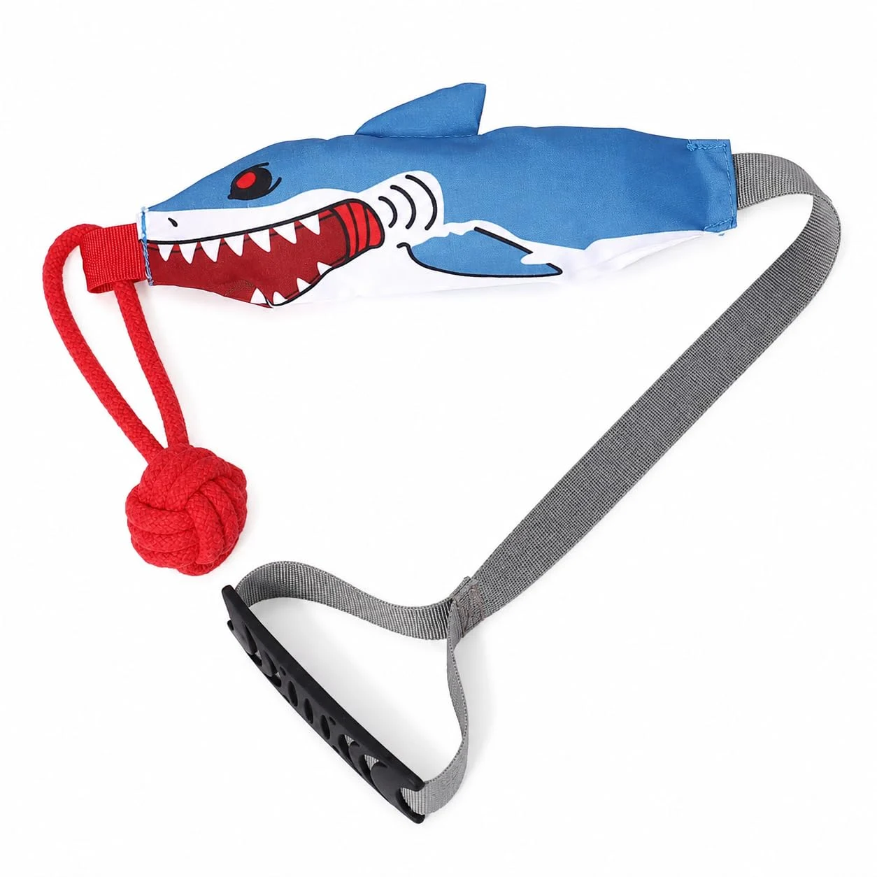 Shark Dog Tug Of War Toy, Interactive Squeaky Rope Chew Toys For Dogs — image 1
