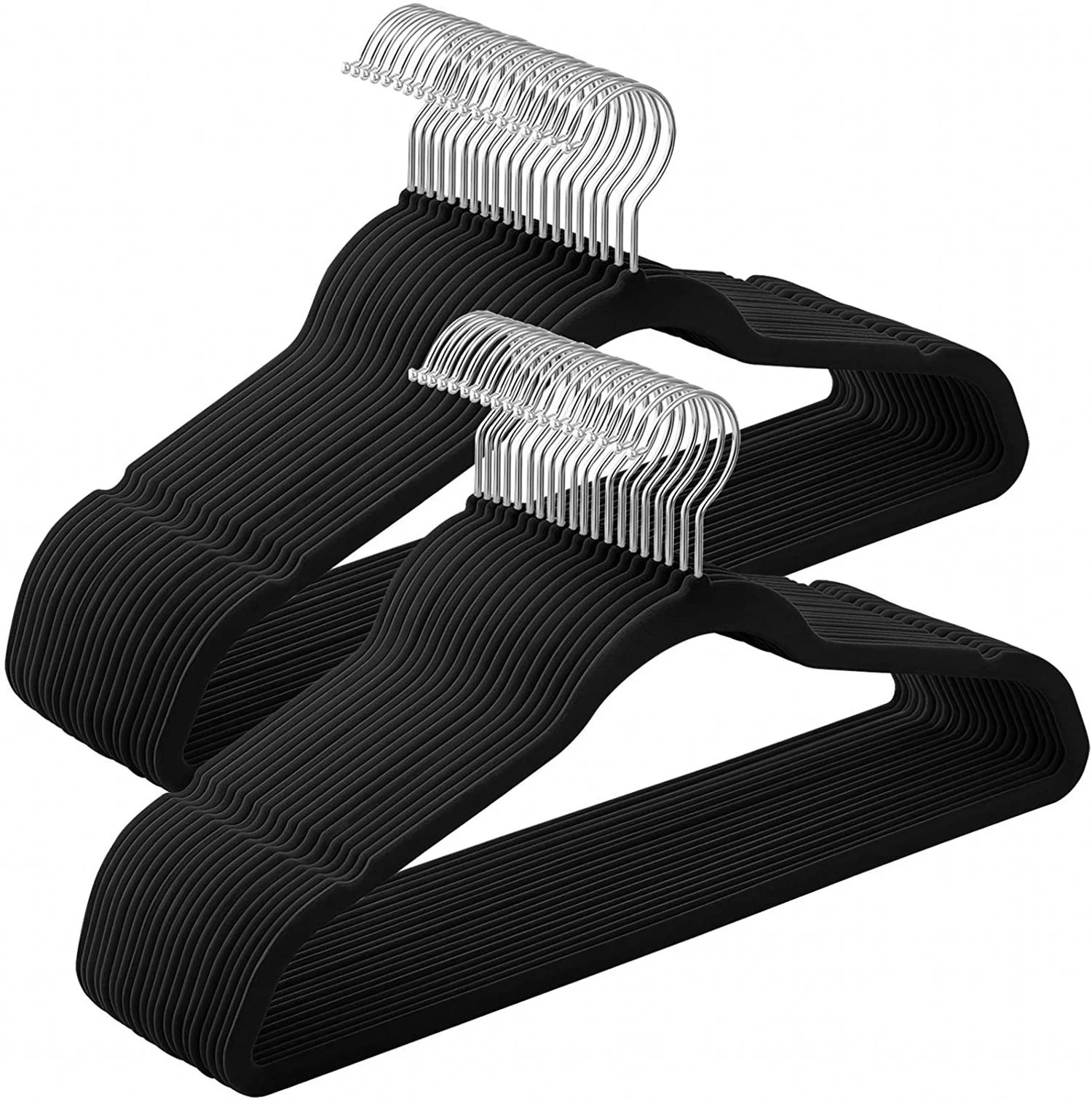 Shiyong Flocked Plastic Non-slip Clothes Hanger — image 2