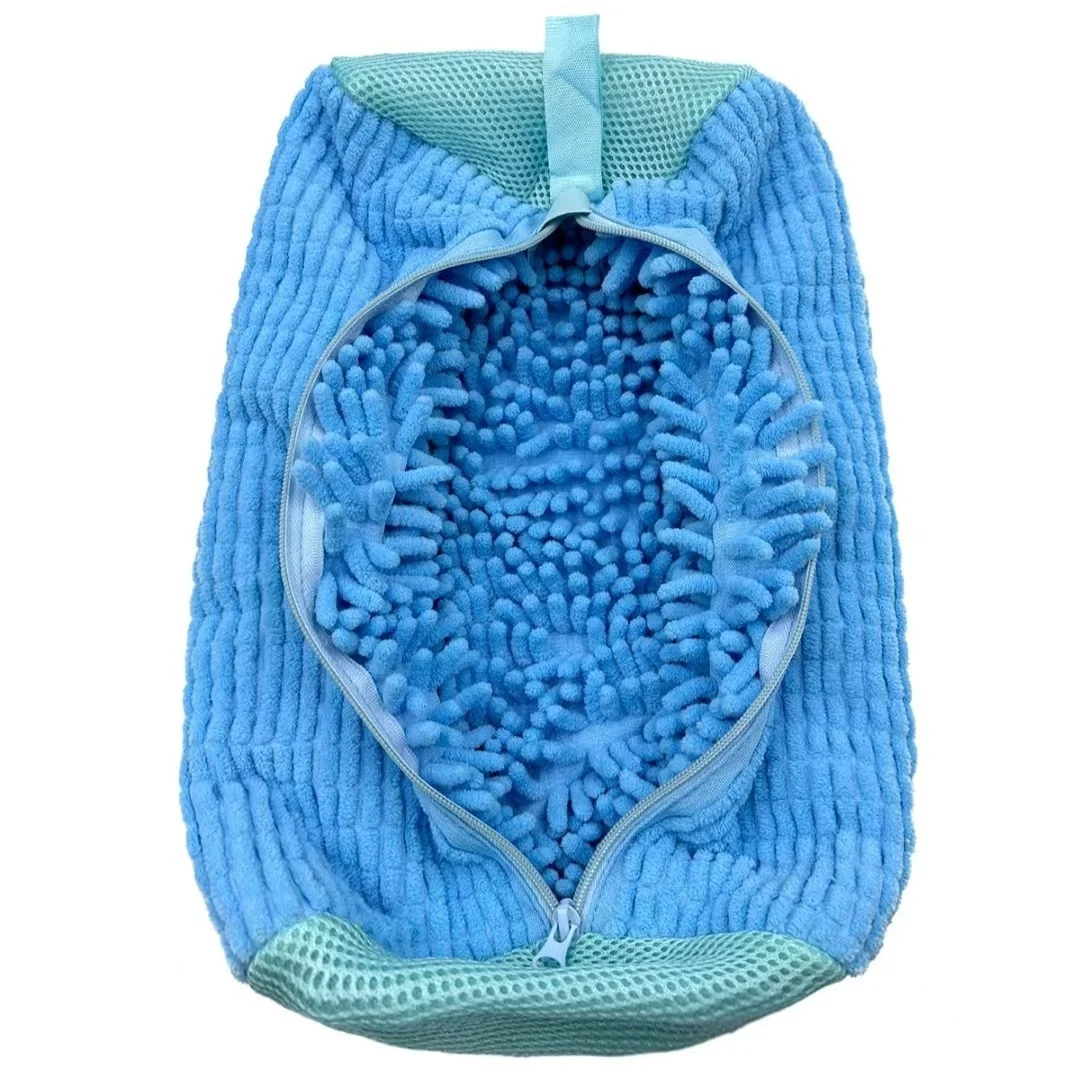 Shoe Washing Fabric Shrinkage Chenille Zip Pocket — image 2